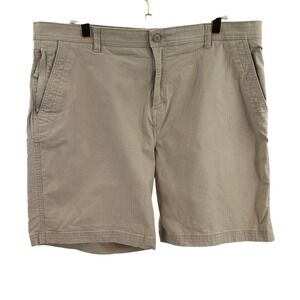 Ocean and Coast Khaki Flat Front Shorts Mens 40 Classic Fit‎ Casual Summer Golf